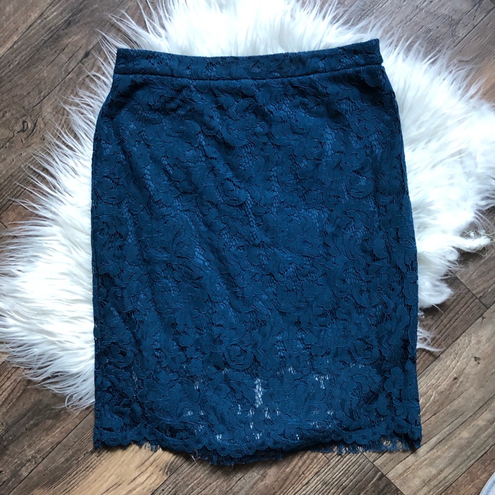 Skies are Blue Lace Skirt